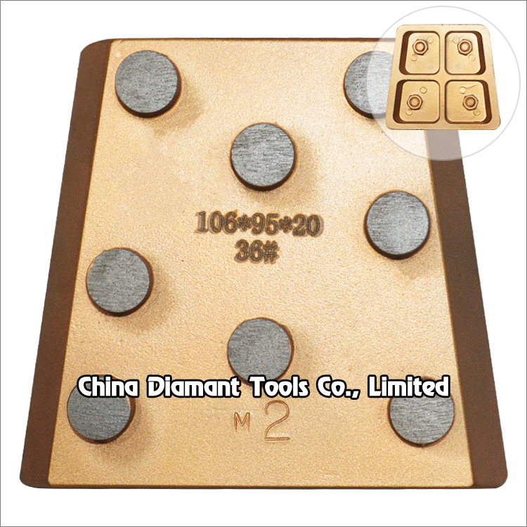 Diamond Frankfurt abrasive for stone granite grinding - metal bond round column segments