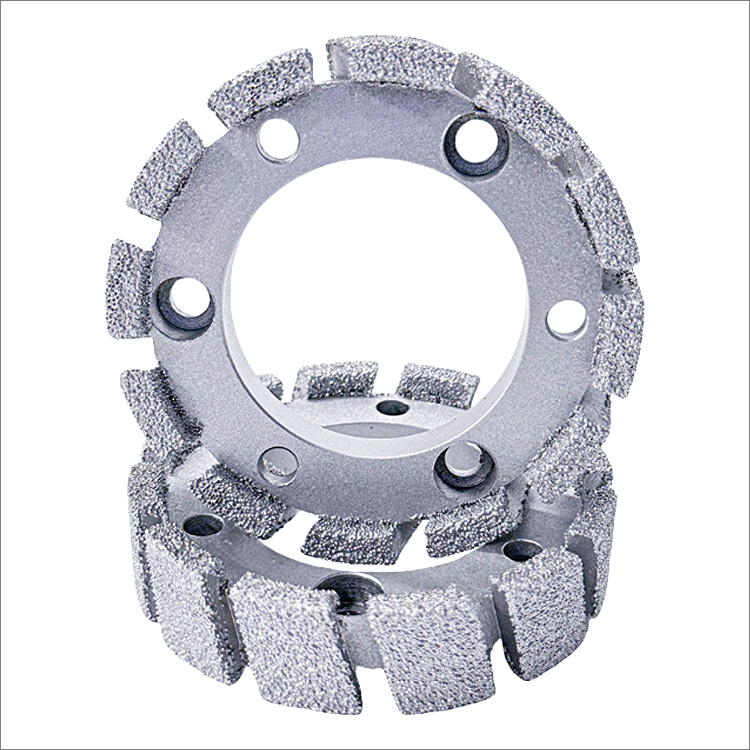 Vacuum brazed diamond stubbing milling wheels CNC tools for stone granite marble limestone