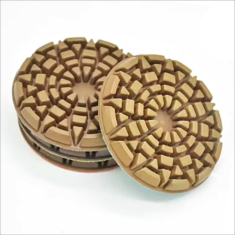 4 inches 100mm diamond floor polishing pads for concrete stone terrazzo - resin bond wet or dry use