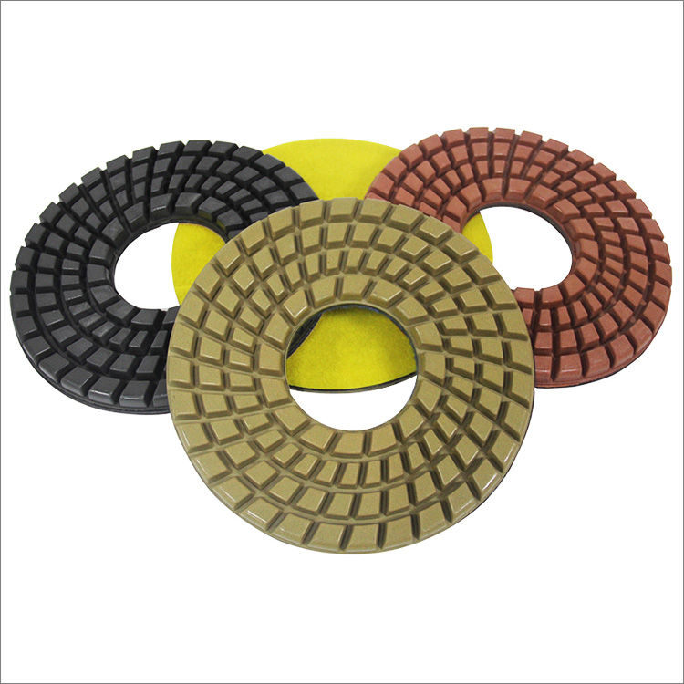 10 inches 250mm diamond floor polishing pad 10mm thickness for concrete stone terrazzo - resin bond wet use