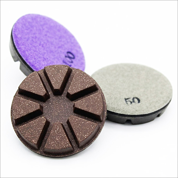 3 inches 80mm hybrid copper bond diamond floor polishing pads for concrete terrazzo stone