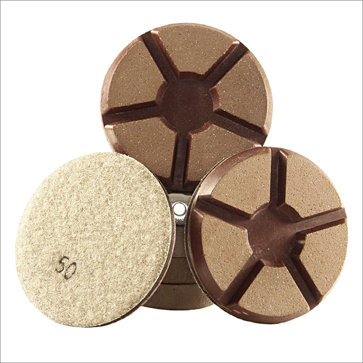 3 inches 80mm hybrid copper bond diamond floor polishing pads for concrete terrazzo stone