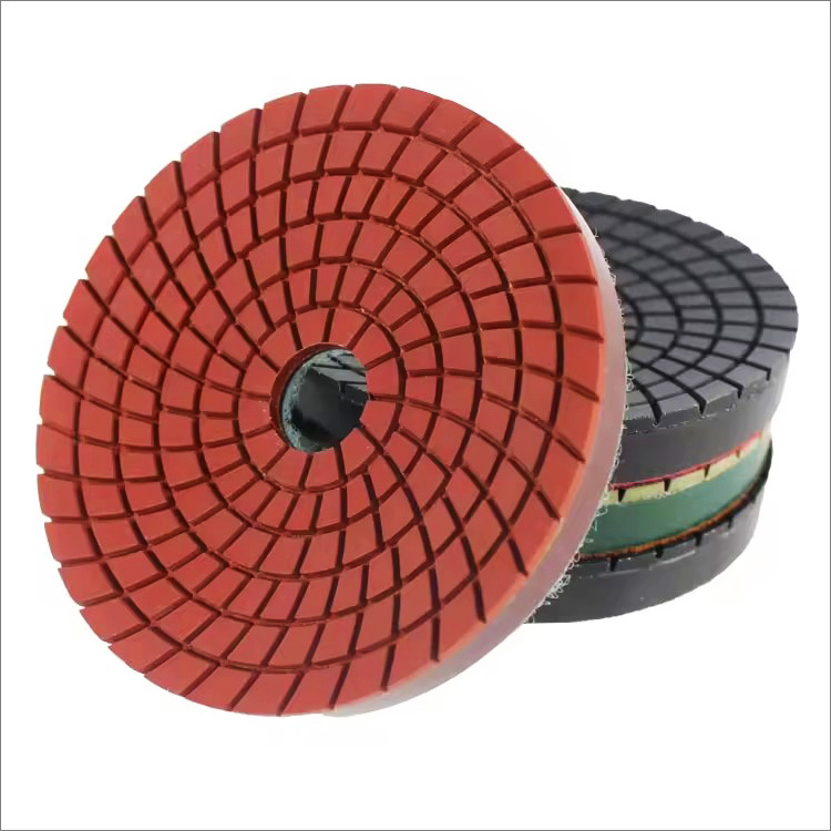 Concave diamond polishing pads for stone granite marble resin bond wet use