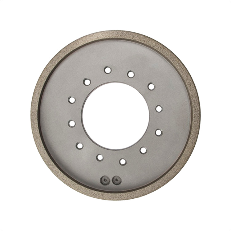 Diamond squaring wheels for trimming ceramic tile - metal bond continuous rim wet use
