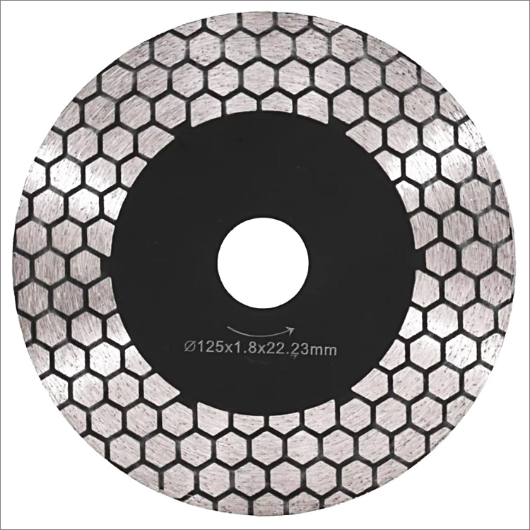 Diamond cutting grinding disc for ceramic porcelain tile marble - continuous & hexagons segments