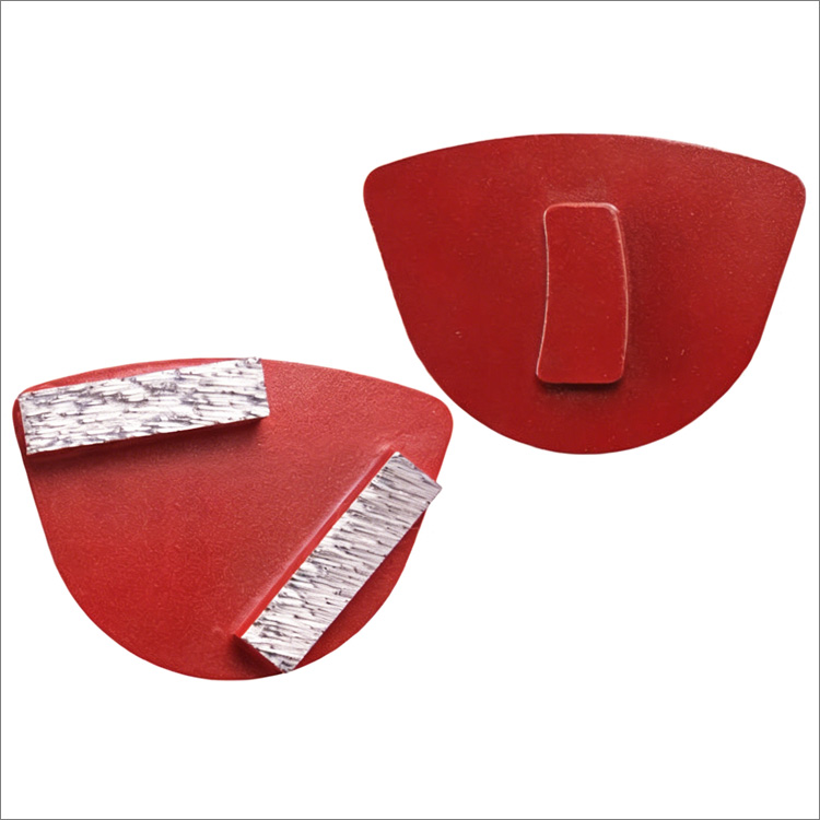 Diamond grinding shoes for Klindex Hyper floor grinder - 2 bar shape segments