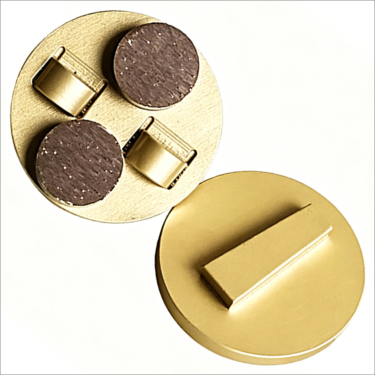 2 inches PCD diamond shoe grinding disc for Scanmaskin floor grinders - 2 1/2 PCD + 2 diamond segments