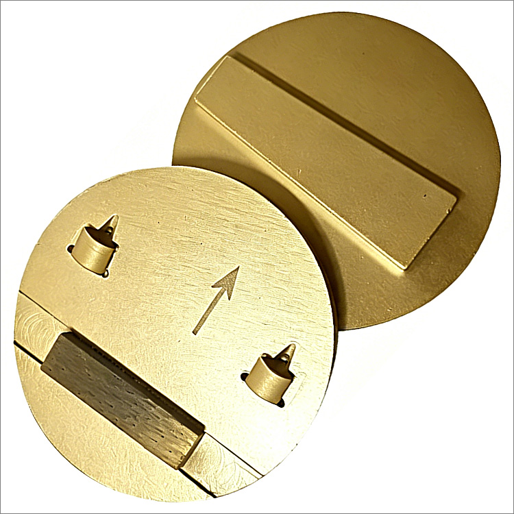 3 inches PCD diamond shoe grinding disc for Scanmaskin floor grinders - 2 1/4 PCDs + 1 diamond segments