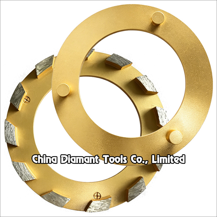 240mm 9.5 inches diamond disc concrete grinding plate for Klindex floor grinders - curved segments