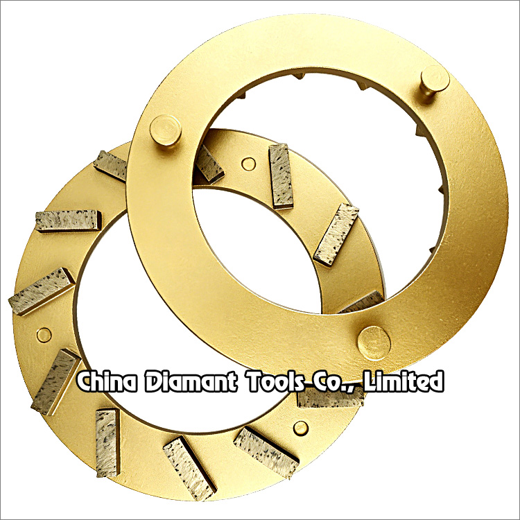 240mm 9.5 inches diamond disc concrete grinding plate for Klindex floor grinders - bar segments