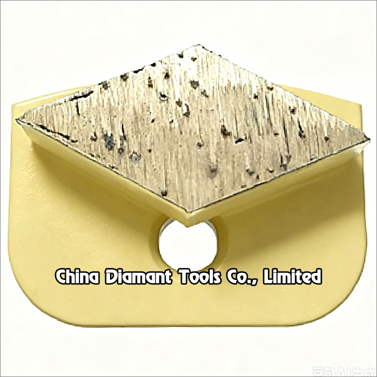 Diamond grinding shoes for Newgrind Rhino floor grinders - parallelogram shape segment