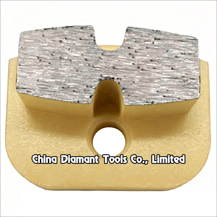 Diamond grinding shoes for Newgrind Rhino floor grinders - 8 shape segment