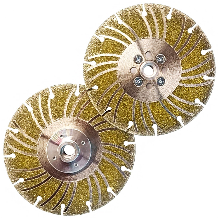 Multi-purpose electroplated diamond cutting grinding disc for stone porcelain steel plastic