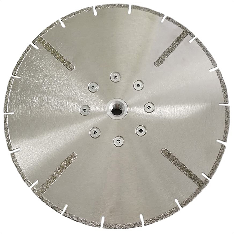 Reinforced electroplated diamond saw blade cutting disc for soft stone marble porcelain