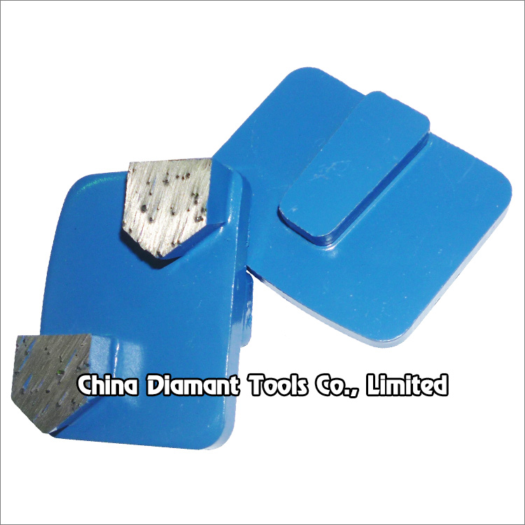 Diamond grinding shoes for Redi-lock holder of Husqvarna grinders