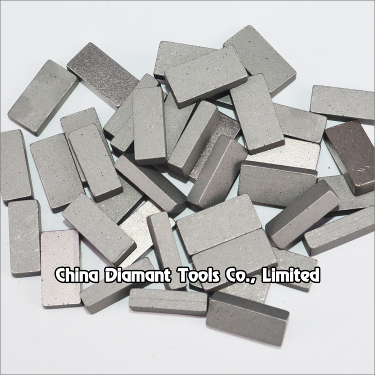 Diamond segments of gangsaw (frame saw blades) for marble cutting