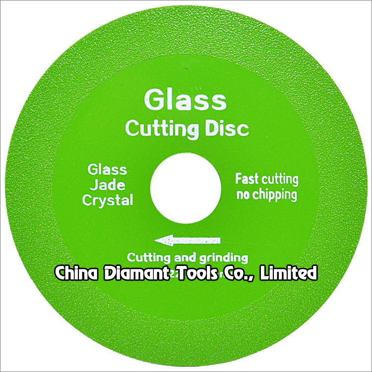 Vacuum brazed multi-function diamond saw blades for glass cutting