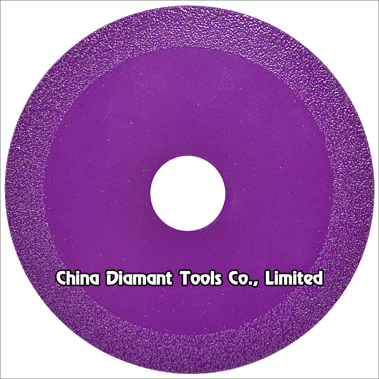 Vacuum brazed diamond saw blades for cutting sintered stone
